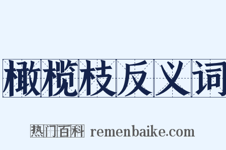 橄榄枝反义词是什么意思的图片